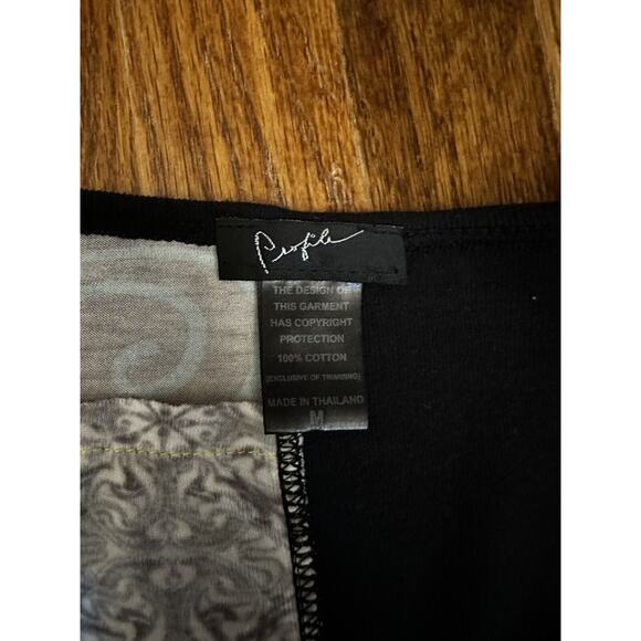 Profile Women’s Shirt Patchwork Design Long Sleeve Size Medium - Picture 6 of 10